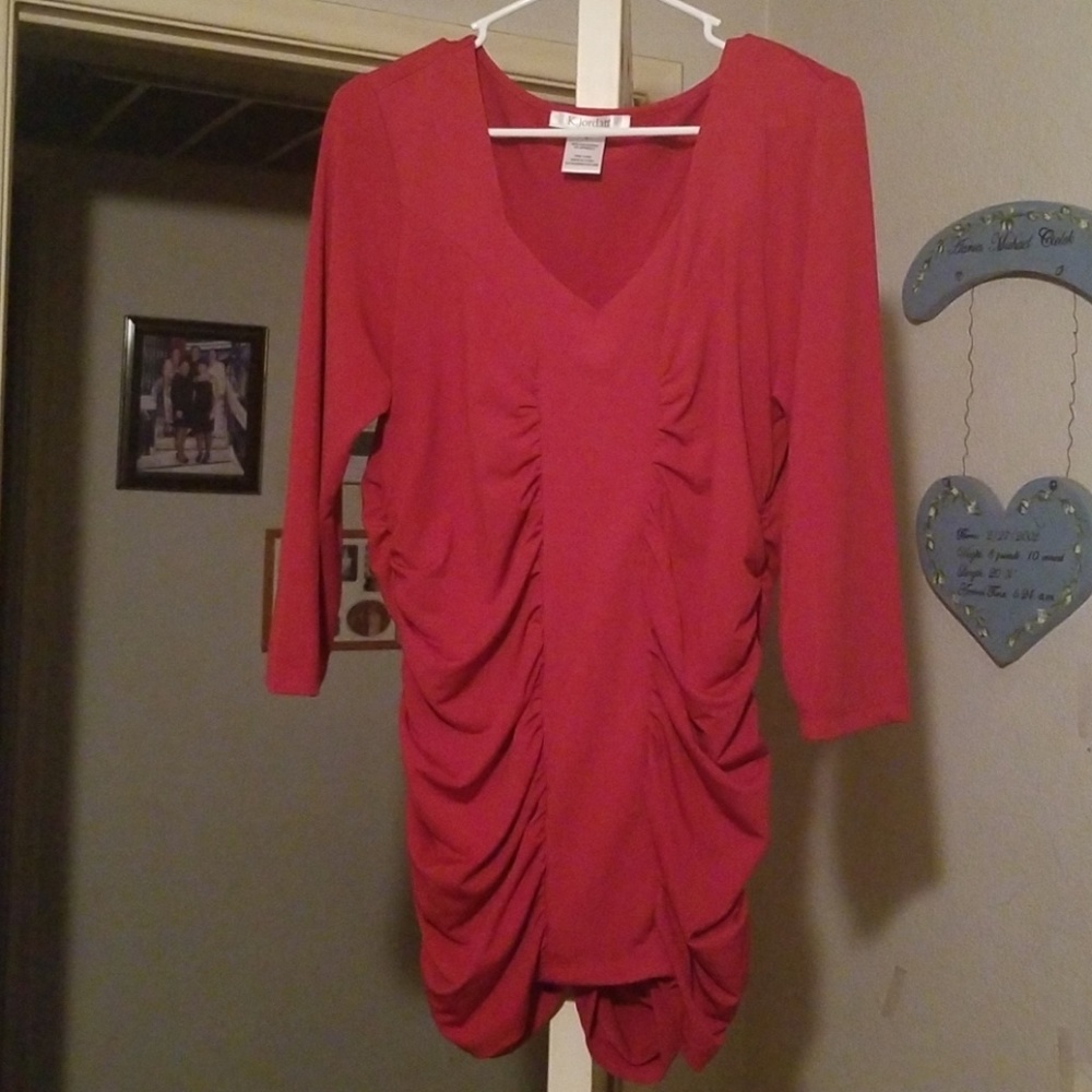 Red blouse